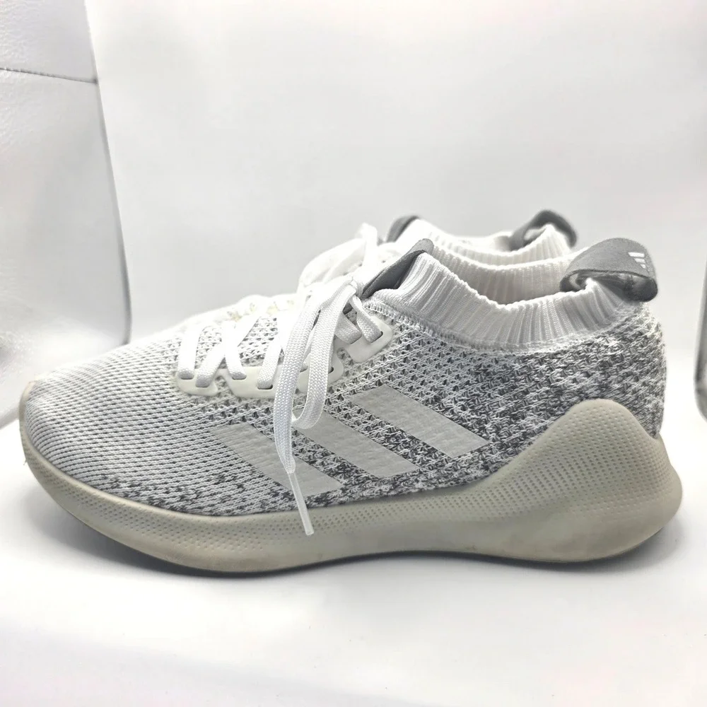 Adidas Purebounce+ Street Mens Running Shoes White Grey Knit Sneakers G27988